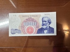 BANCONOTA LIRE 1000 VERDI I TIPO 4 1 1968 R2 MOLTO RARA SPL+ qSUP SABAUDA