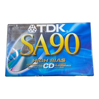 TDK SA-90 HIGH BIAS SEALED CASSETTE TAPE. BRAND NEW!