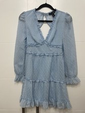 dress SBerto s short blue Open Back new