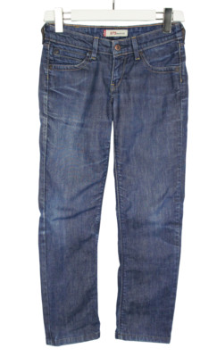 Levi's 572 Bootcut Jeans Damen W28/~L28 Whiskers Blau Faded Denim