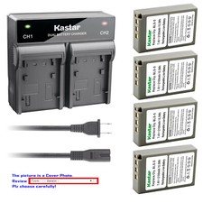 Kastar Battery Dual Rapid Charger for Olympus BLS-5 Olympus E-PL7 EPL7 Camera