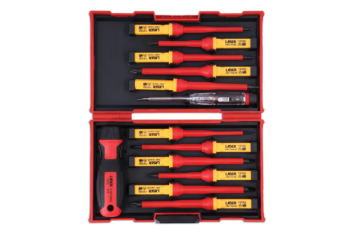 Laser 7939 13 Piece VDE Insulated Screwdriver Set