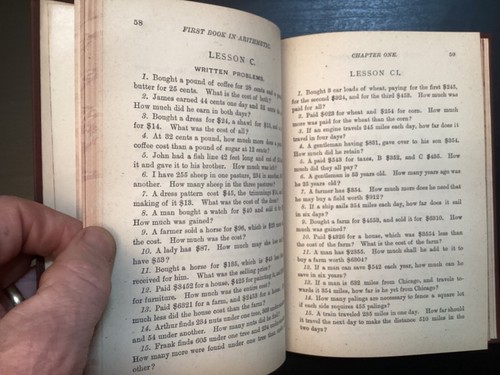 Robinson’s Shorter Course First Book in Arithmetic Special Chicago Edition Rare - Picture 11 of 16