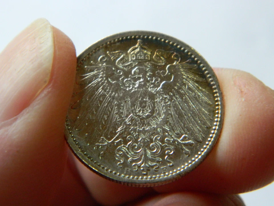 1900 1 Mark F - German Reich - Germany - (KM14) - Silver .900 - MS+ - rare - Image 3 of 4