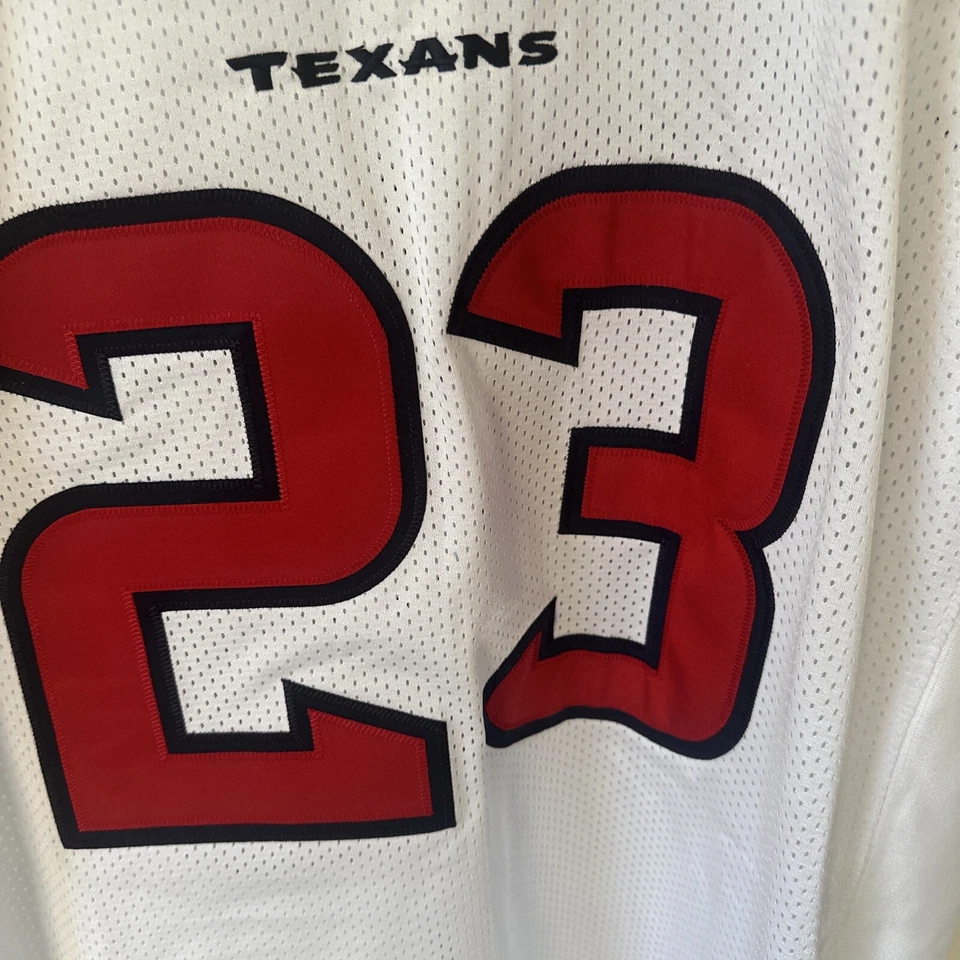 Футболка с автографом Ариана Фостера No23 Houston Texans белая - Изображение 3 из 4