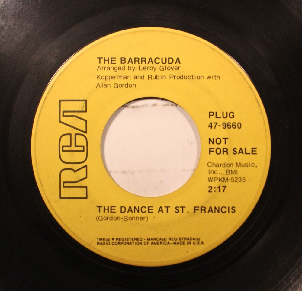 Hear! Rock Garage Promo 45 The Barracuda - The Dance At St
