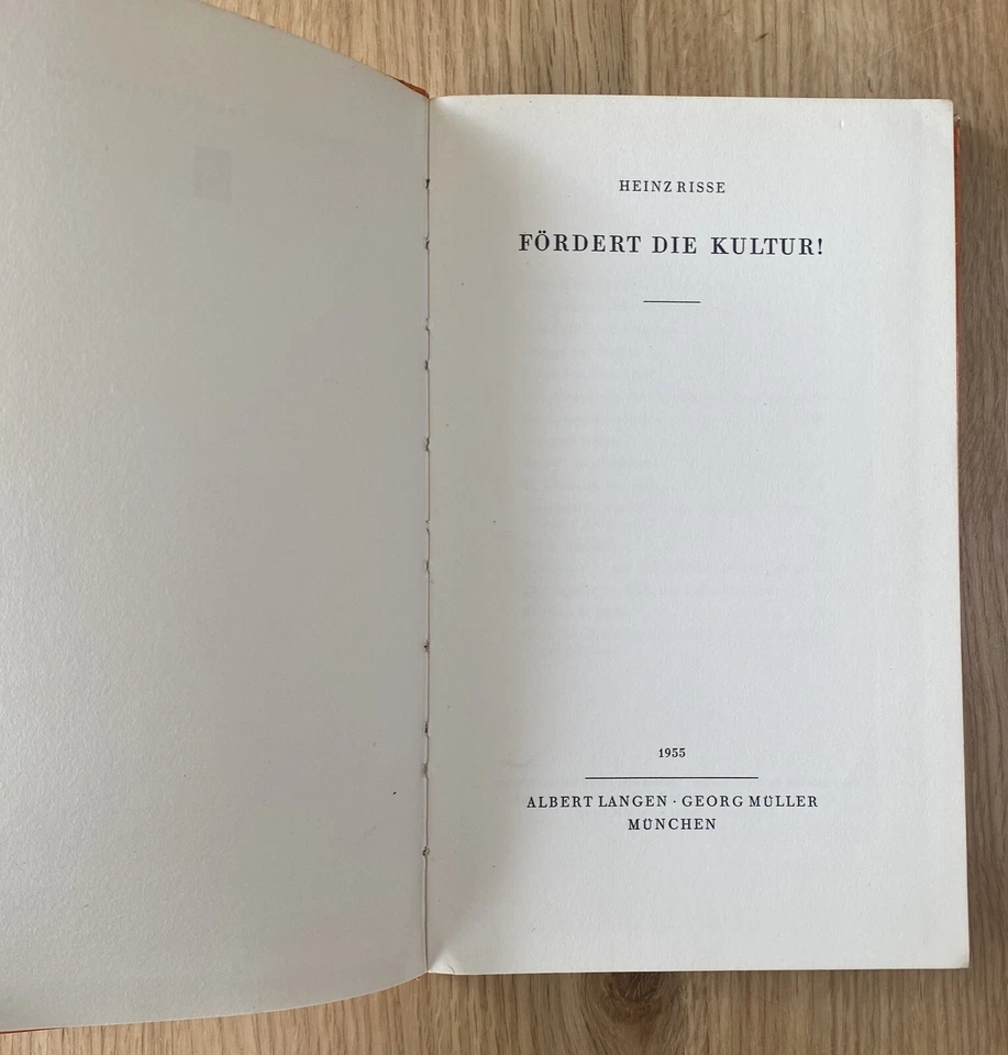 Fördert die Kultur! by Heinz Risse (1955 German Text Paperback) - image 4 of 4