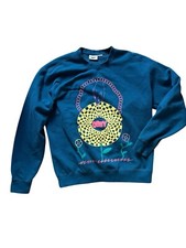 Obey Box Crew Sweatshirt Men's XL In Bloom Blue Sapphire Teal Long Sleeve✅