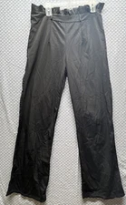 Women’s black lightweight ruffle top dress pants size XL Long
