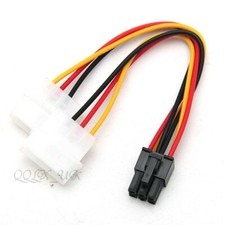 Power Connector Adapter Cable IDE 4 Pin to 6 Pins ATX - UK seller