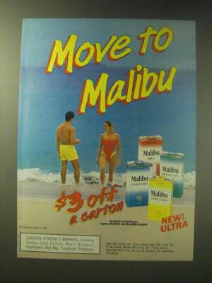 1989 Malibu Cigarettes Ad - Move