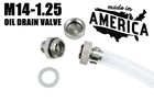 Compact Stainless Steel Quick Oil Drain Valve Plug M14-1.25 fits Ford Jeep