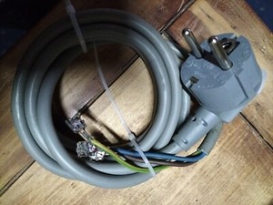 Waschmaschine Ersatzteil - Stromanschlusskabel Netzstecker Stromkabel Stecker