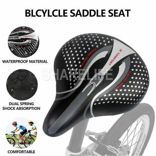 Wide Big Bum Bike Bicycle Saddle Seat Comfort Cruiser Extra Sporty Soft Pad AU - Picture 2 of 8