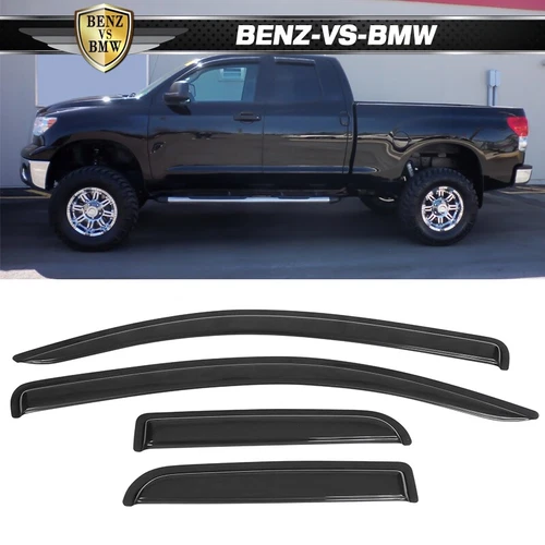 Fits 07-21 Toyota Tundra Double Cab Window Visors 4Pc Set