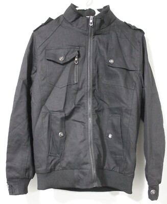   Jacke Schwarz Herren, Bomberjacke, Übergangsjacke M  