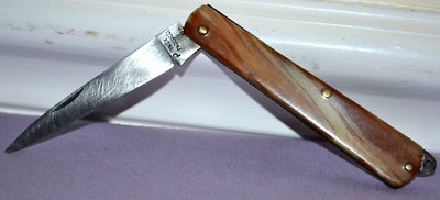 Vintage Inox Paolucci IL Siciliano Stainless Steel Blade Folding Knife Italy