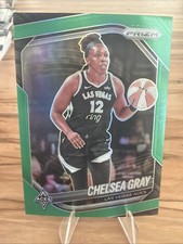 Chelsea Gray 2025 Panini Prizm WNBA Green Prizm Card- #111 Las Vegas Aces