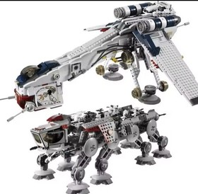 Star Wars Dropship with AT-OT Walker Lego Replica #10195 with minifigures