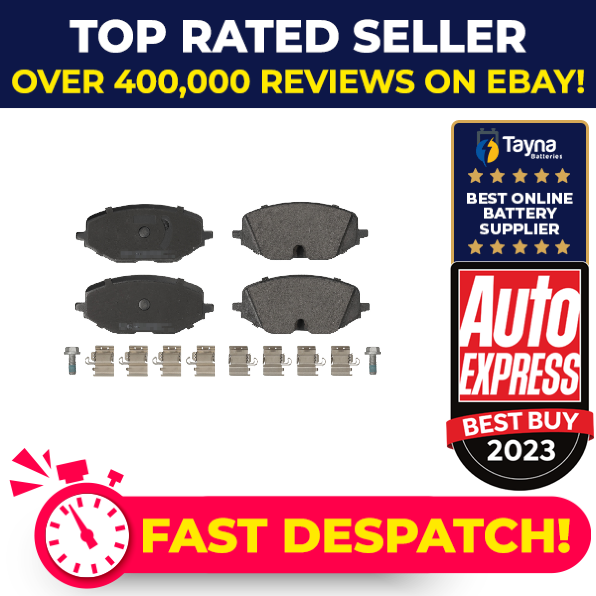 Brake Pads Set fits VW GOLF Mk8 2.0D Front 2019 on 5WA698151 5WA698151Q Febi New