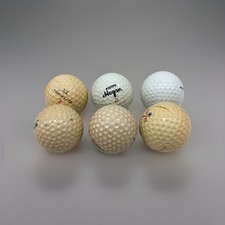 Vintage 6 Signature Golf Balls Dunlop Maxfli Top Flite Titleist SEE