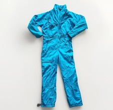 Etirel Retro Ski Snow Suit One Piece Jumpsuit Womens Euro 40 Blue Vintage 80s