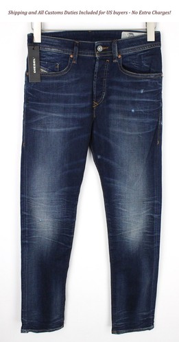 90s-00'S Diesel BASIC JEANS Tapered Denim Pants, Made in Italy, Men's W27 (approx.), Vintage cotton blue type Vintage Second Hand