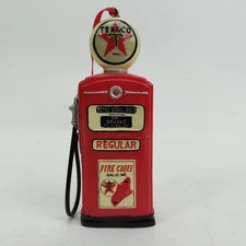 Kurt S. Adler Texaco Fire Chief Regular Gas Pump CERAMIC Christmas Ornament
