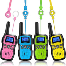 Walkie Talkies para Niños Paquete de 4, Walky Talky Familiar Adultos Niños Radio Larga Distancia