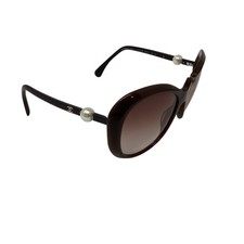 CHANEL Sunglasses Temple Arms Replacement Parts Taupe Pearl Oval Authentic Italy