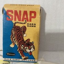 Vintage Whitman Snap Card Game- Complete Set Of Cards With Instructions