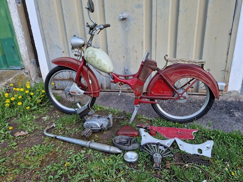 SELTEN! Simson Sr2E Rot Elfenbein mit Vielen Teilen und Historie Kein S51 S70