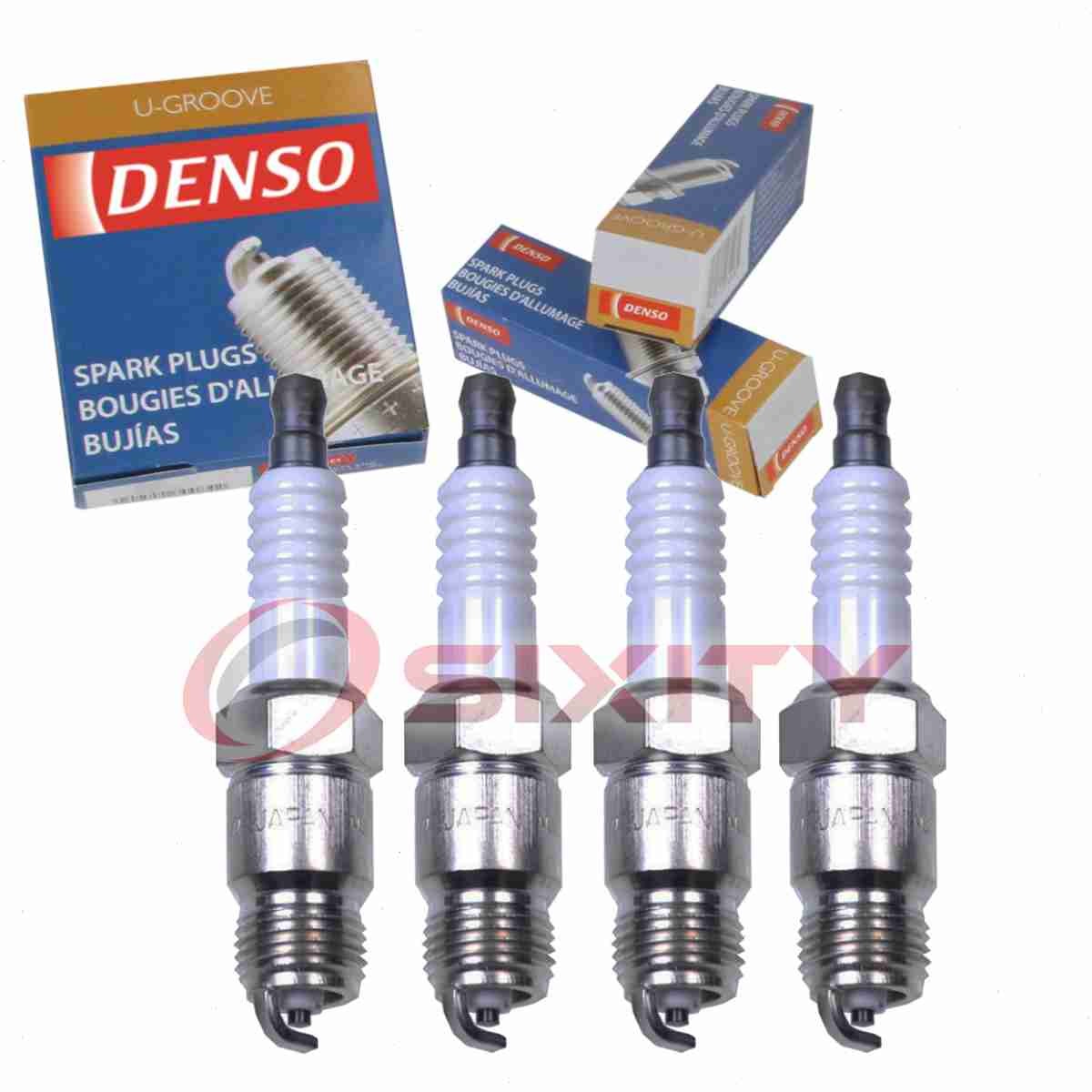 4 pc DENSO 5036 Standard U-Groove Spark Plugs for T20PR-U11 ASF32P 7773 jm