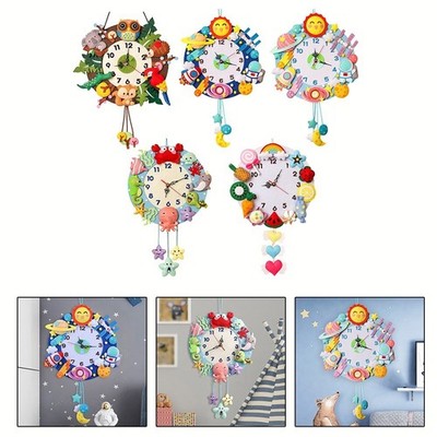 DIY Clock Kit Filzkit Wanduhr -Kits Komplettpaket Fähigkeiten Erfassen