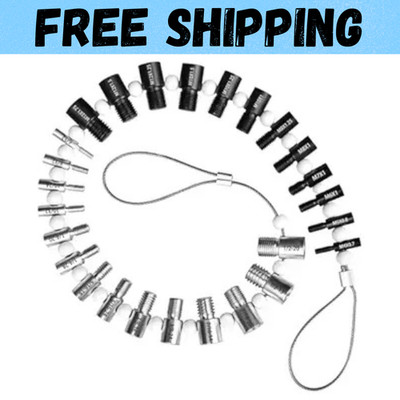 Nut and Bolt Thread Checker Inch & Metric Thread Gauge Nut and Bolt Size Gauge N