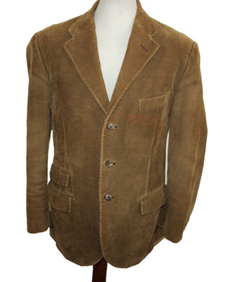 Polo Ralph Lauren Cord Sakko Gr 52 Cooper Herren Braun B-Wahl Mangel Corduroy