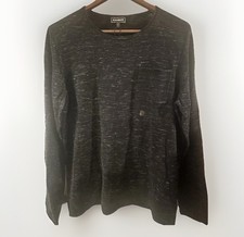 Brand New EXPRESS Men  s Black Knit Sweater Size Large