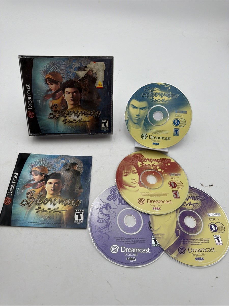 Shenmue (Sega Dreamcast, 2000) CIB Including Passport Disc MINT