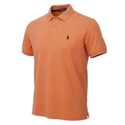 Ralph Lauren Poloshirt Herren M Orange Kurzarm Shirt Classic Fit Original Sommer - Bild 1 von 4