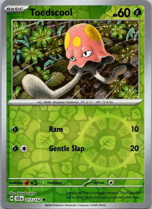 Toedscool Common SV07: Stellar Crown 017/142 NM Reverse