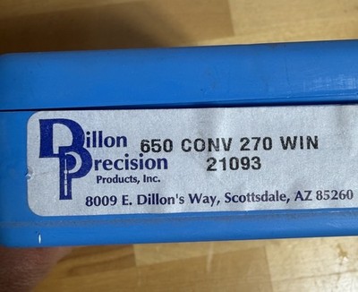 Dillon Precision 650 Conversion Kit 270 WIN #21093 Reloading Press