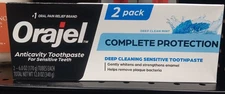 Orajel Complete Protection Deep Cleaning Sensitive Toothpaste, Gently Whitens