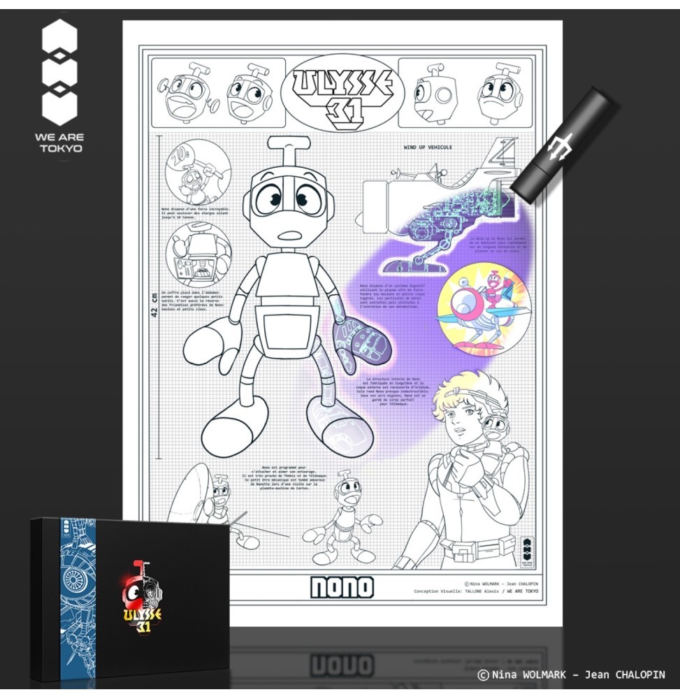 Affiche Nono Ulysse 31 ArtPrint UV A3 pour décorer un bureau de geek