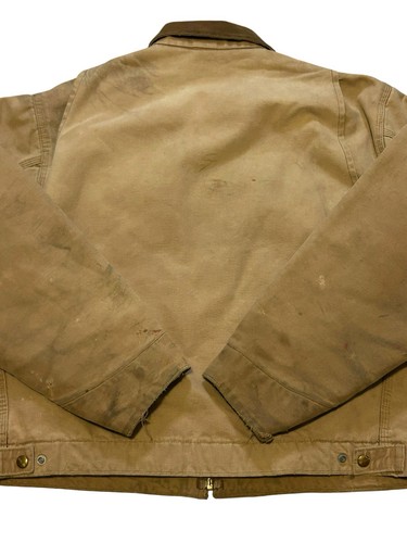 Carhartt Detroit Jacket Vintage Quilt Lined  Worn Distressed 6QLJ Men’s 46/XL by Carhartt, $97 - Photo 7