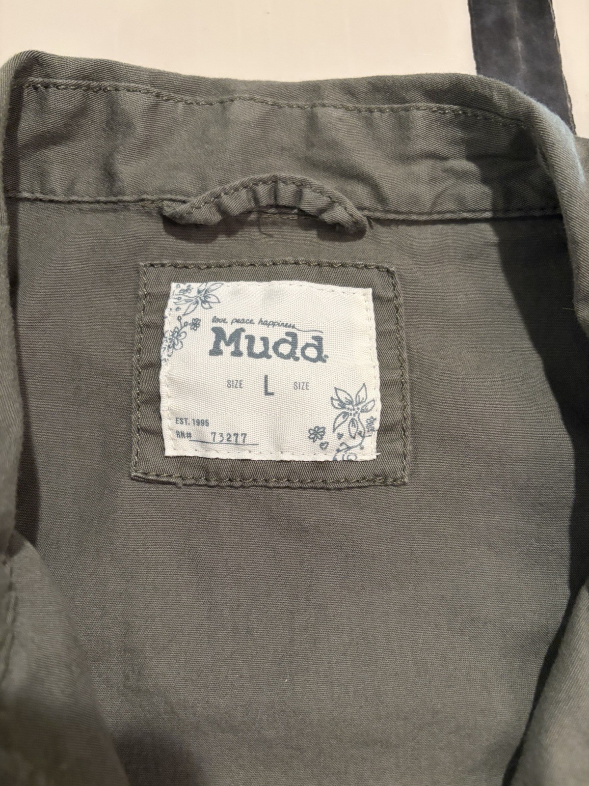 Mudd Women's Utility Jacket Large Drawstring Full… - image 4