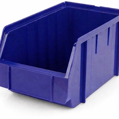 12x Stapelbox Aufbewahrungsbox Blau M - Extra stabile Sichtlagerkasten stapelbar