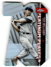2021 Topps Chrome Update #CPDC-27 Ted Williams Red Sox Platinum Player Die Cut