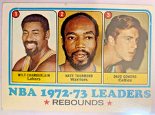 1973-74 Topps - League Leaders Wilt Chamberlain, Dave Cowens, Nate Thurmond #157