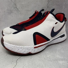 NIKE PG 4 Paul George Men’s Sz 14 M Basketball Shoes Red White Blue CD5079-101
