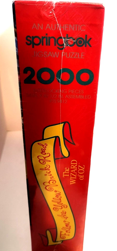 VTG 1993 Springbok Follow the Yellow Brick Road Wizard of Oz 2000 Pc Puzzle New! - Image 2 of 4